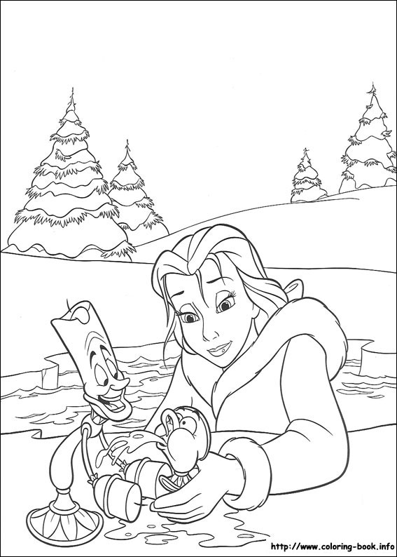 Beauty and the Beast coloring picture